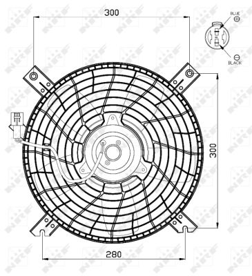 NRF Ventilator, motorkøling 47469 for SUZUKI