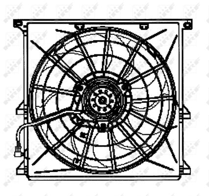 NRF Ventilator, motorkøling 47024 for BMW