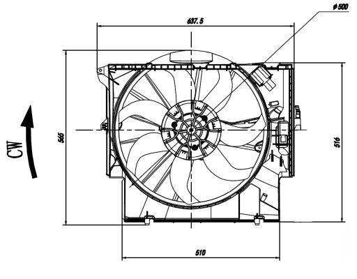 NRF Ventilator, motorkøling 47923 for BMW