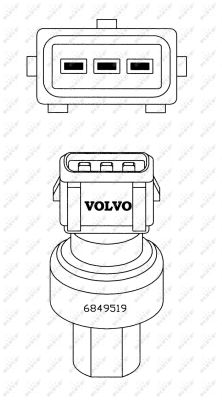NRF Trykkontakt, klimaanlæg 38934 for VOLVO JAGUAR LAND ROVER