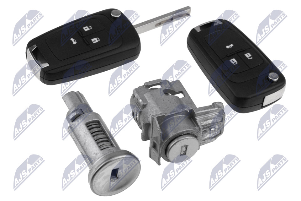 NTY Låsesæt, låsesystem EZC-PL-158 for OPEL