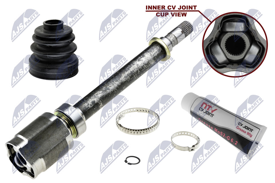 NTY Ledsæt, drivaksel NPW-NS-021 gearkasse-monteret for NISSAN