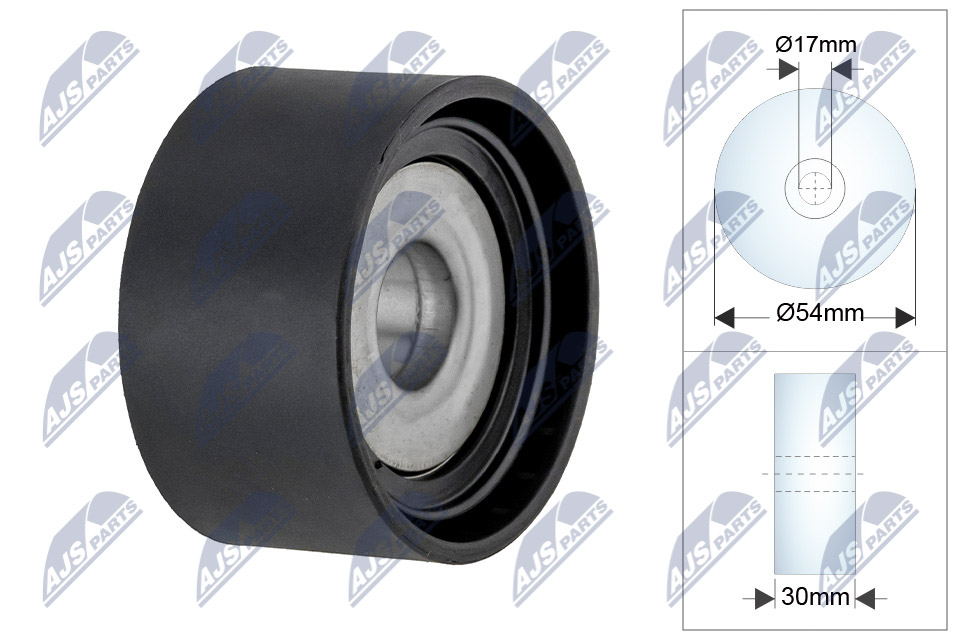 NTY Medløberhjul, multi-V-rem RRK-CH-008 for MERCEDES-BENZ CHRYSLER JEEP DODGE