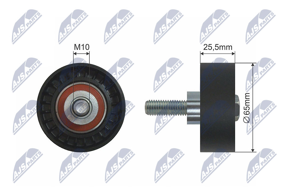 NTY Medløberhjul, multi-V-rem rnkft009 for FIAT