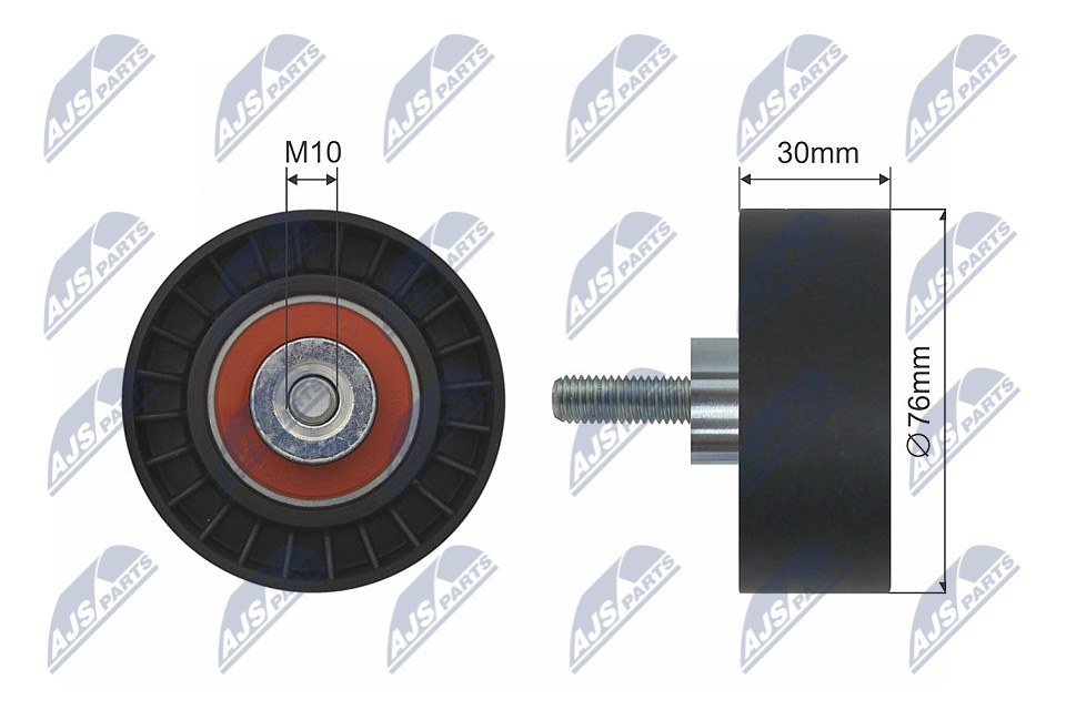 NTY Medløberhjul, multi-V-rem rnkfr027 for FORD