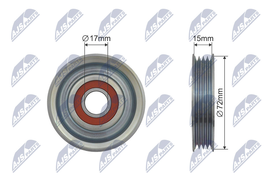 NTY Medløberhjul, multi-V-rem RNK-HD-007 for HONDA SUBARU