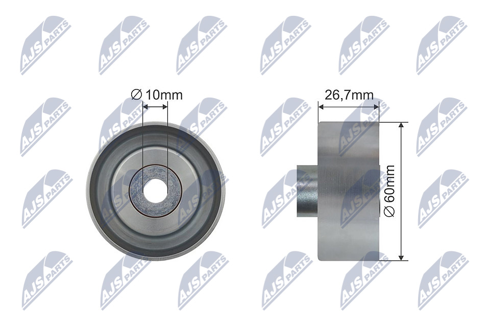NTY Medløberhjul, multi-V-rem rnkfr029 for FORD