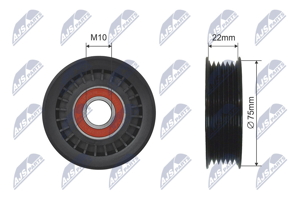 NTY Medløberhjul, multi-V-rem RNK-HD-013 for HONDA