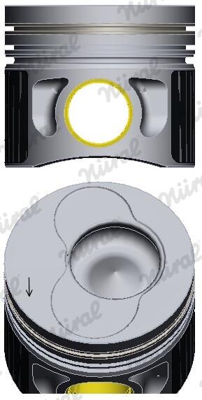NÜRAL Stempel 87-114900-55 for cylinder 2 VW VAG