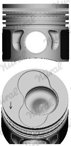 NÜRAL Stempel 87-114900-25 for cylinder 2 AUDI