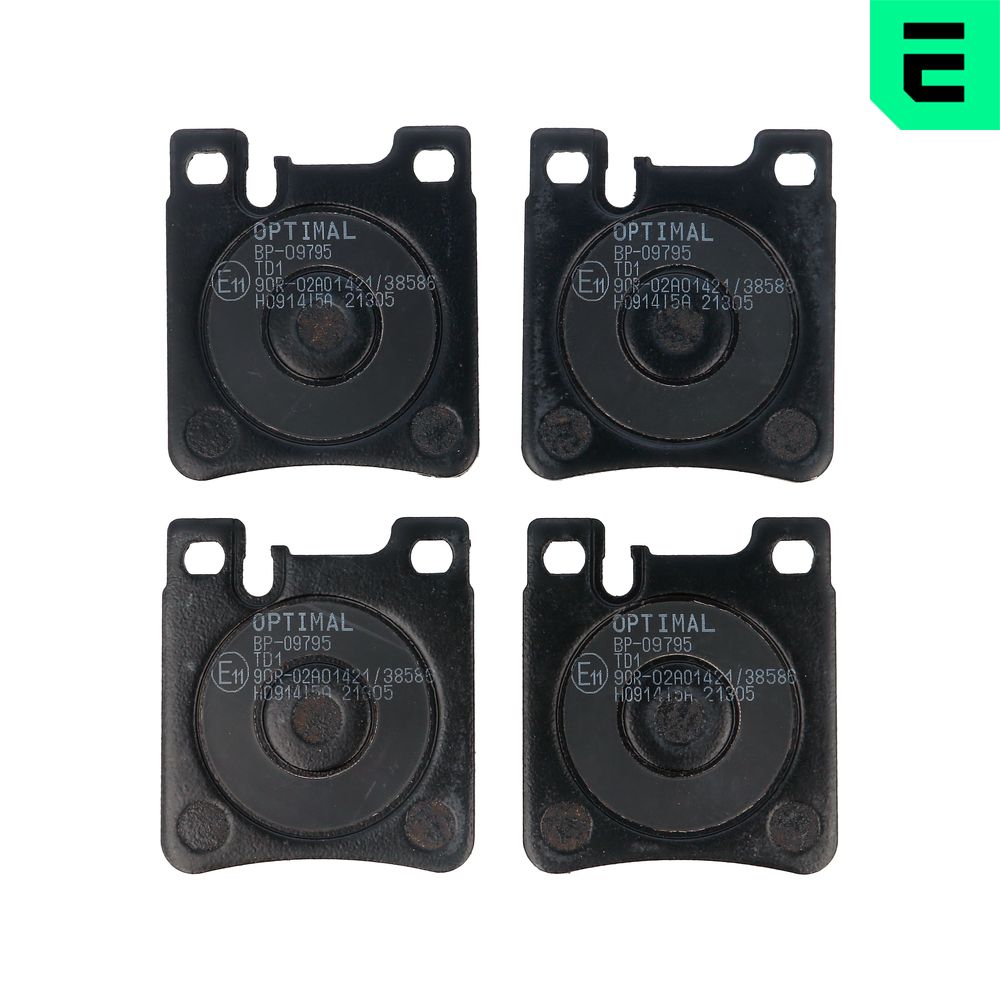 OPTIMAL Bremseklodser bp09795 bagaksel for MERCEDES-BENZ CHRYSLER