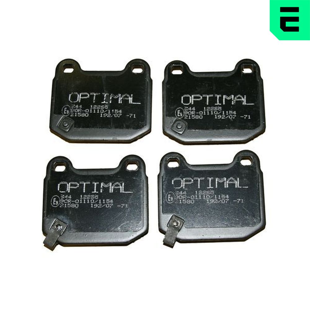 OPTIMAL Bremseklodser bp12265 bagaksel for NISSAN