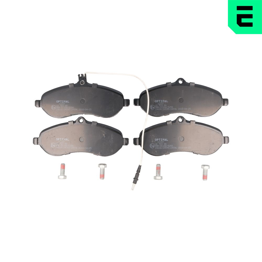 OPTIMAL Bremseklodser bp12337 foraksel for PEUGEOT CITROËN FIAT TOYOTA