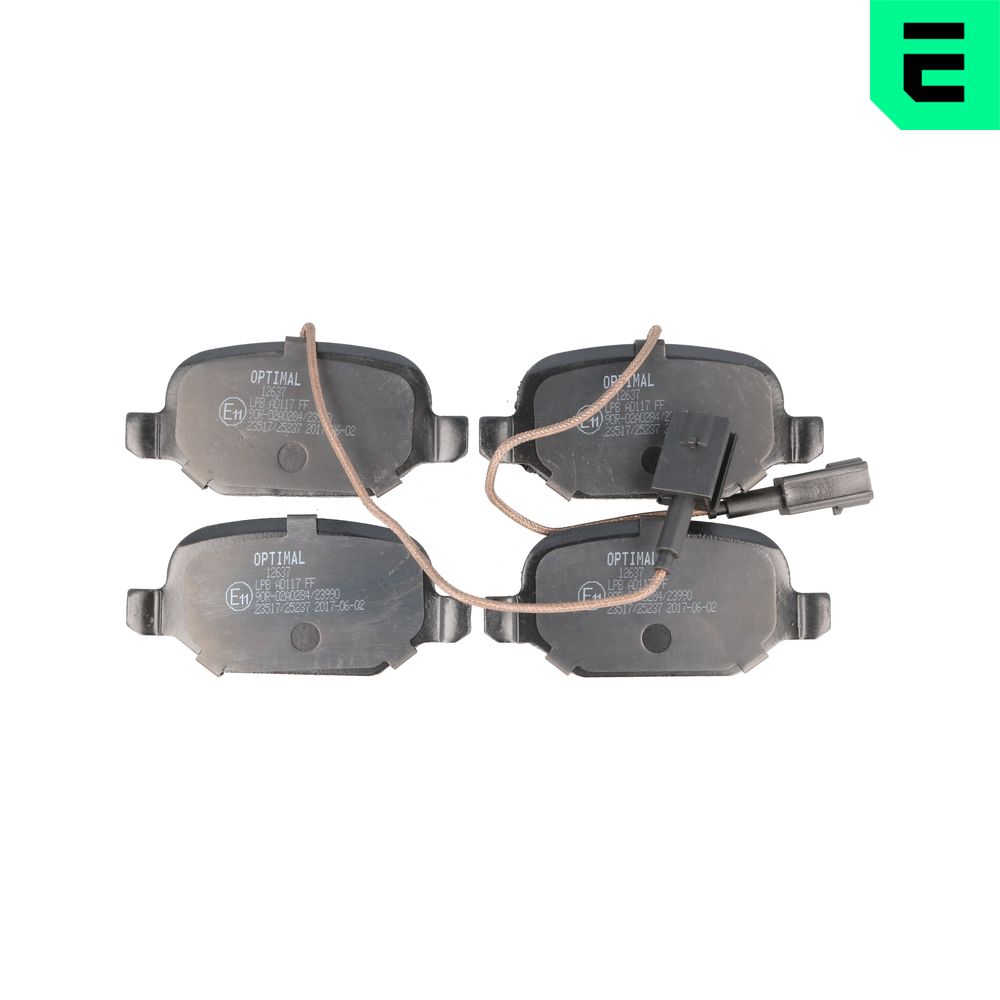 OPTIMAL Bremseklodser bp12637 bagaksel for ALFA ROMEO