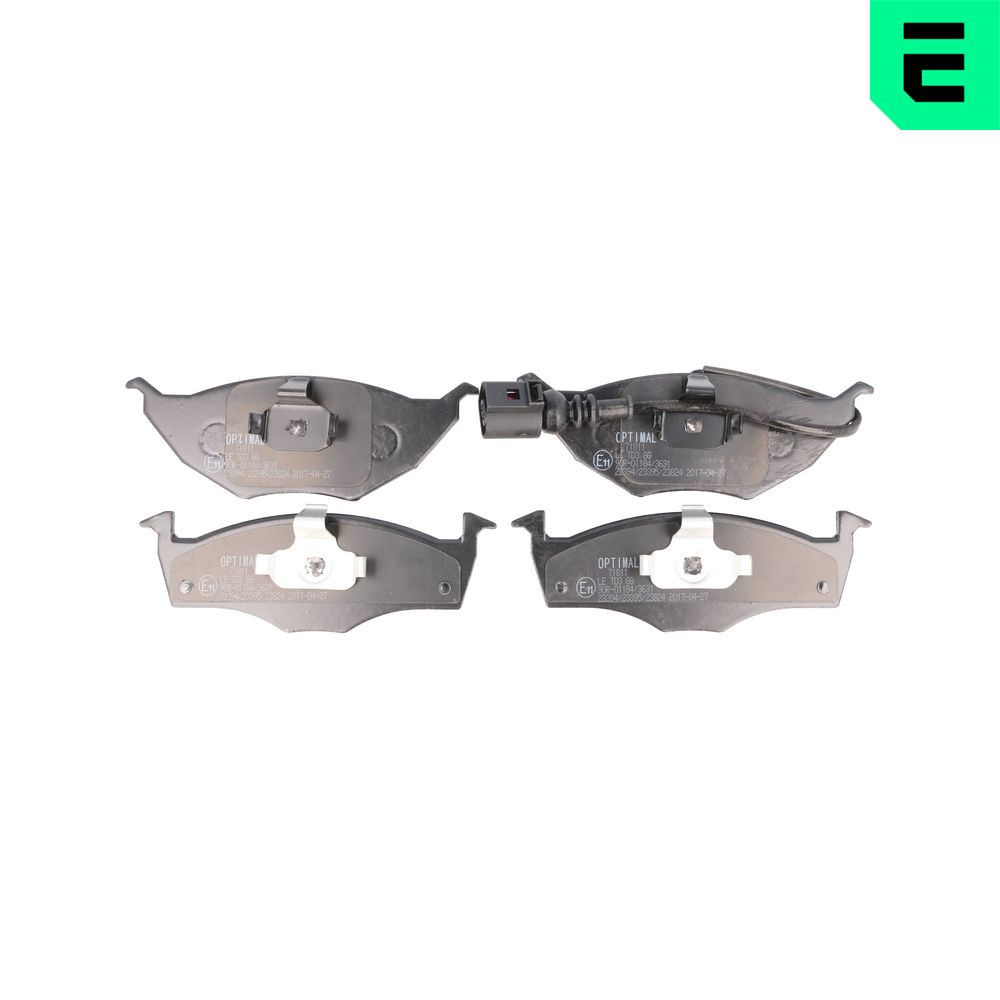 OPTIMAL Bremseklodser bp71811 foraksel for AUDI