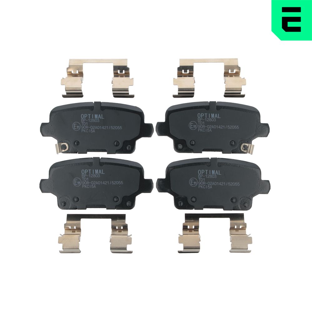 OPTIMAL Bremseklodser bp12803 bagaksel for VAUXHALL