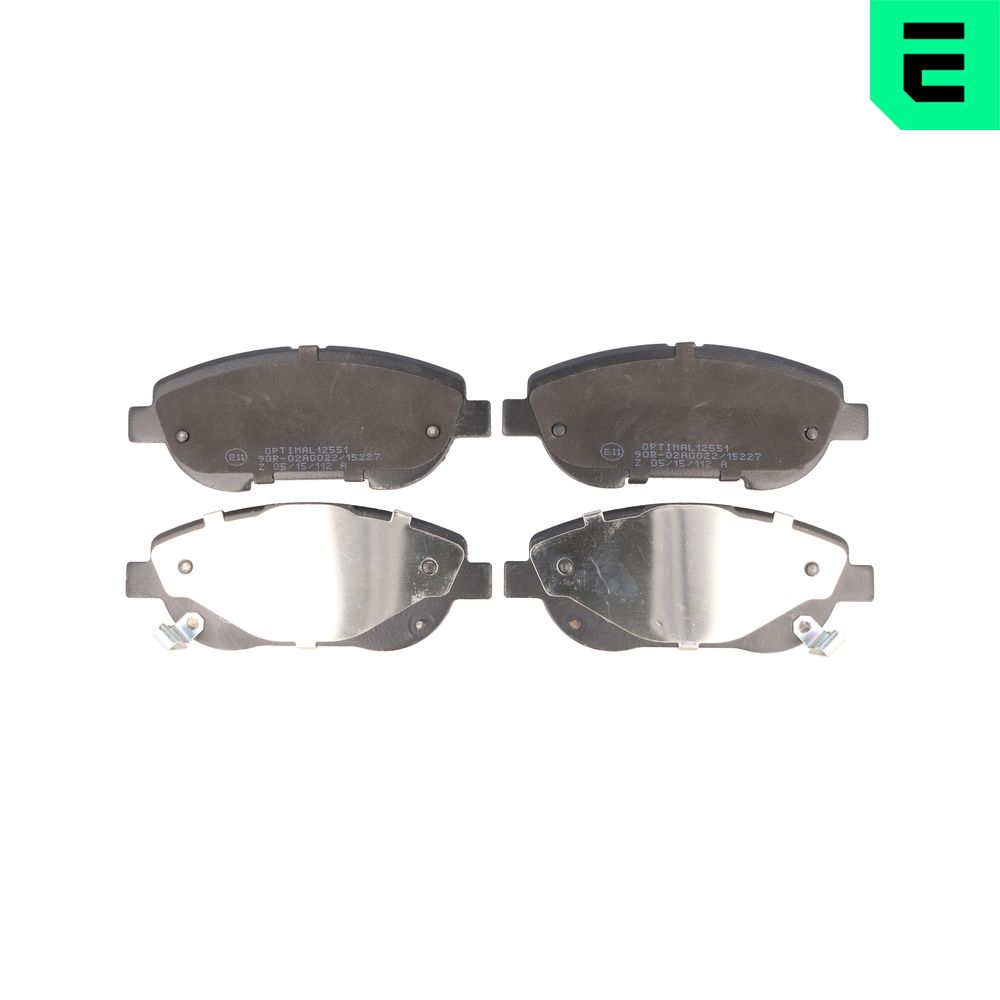 OPTIMAL Bremseklodser bp12551 foraksel for TOYOTA