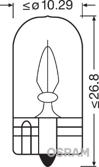 OSRAM Pære, parkerings-/positionslys 2841