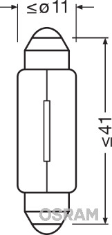 OSRAM Pære, motorrumslys 6411