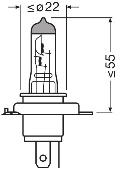 OSRAM Pære, forlys 64193ult2hb