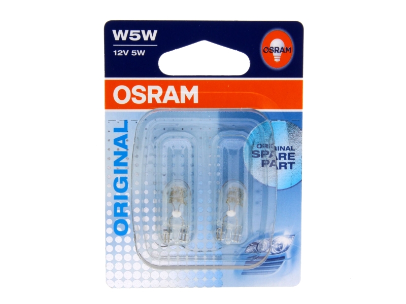 Pære W5W Original 5 W [12 V] (2 stk.), OSRAM, 12 V