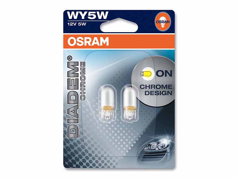 Pære WY5W Diadem® Chrome 5 W [12 V] (2 stk.), OSRAM, 12 V