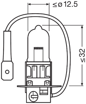 OSRAM Pære, forlys 641511bl