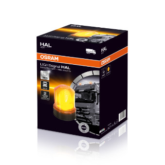 Osram Automotive Rotorblink Light Signal Halogen Beacon Light RBL101 24 V via ledningsnet Skruemontering Orange