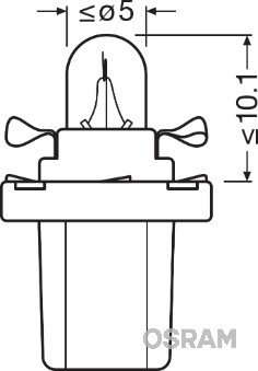 OSRAM Pære, instrumentbelysning 2722mf