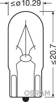 OSRAM Lampe, læselampe 2840