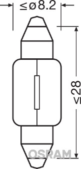 OSRAM Pære, kabinelys 6428
