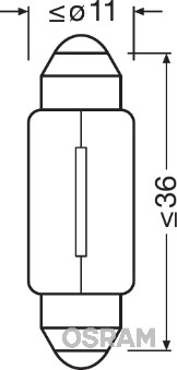 OSRAM Pære, kabinelys 6461