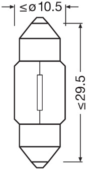 OSRAM Lampe, Dør sikkerhedslys 6438-2BL