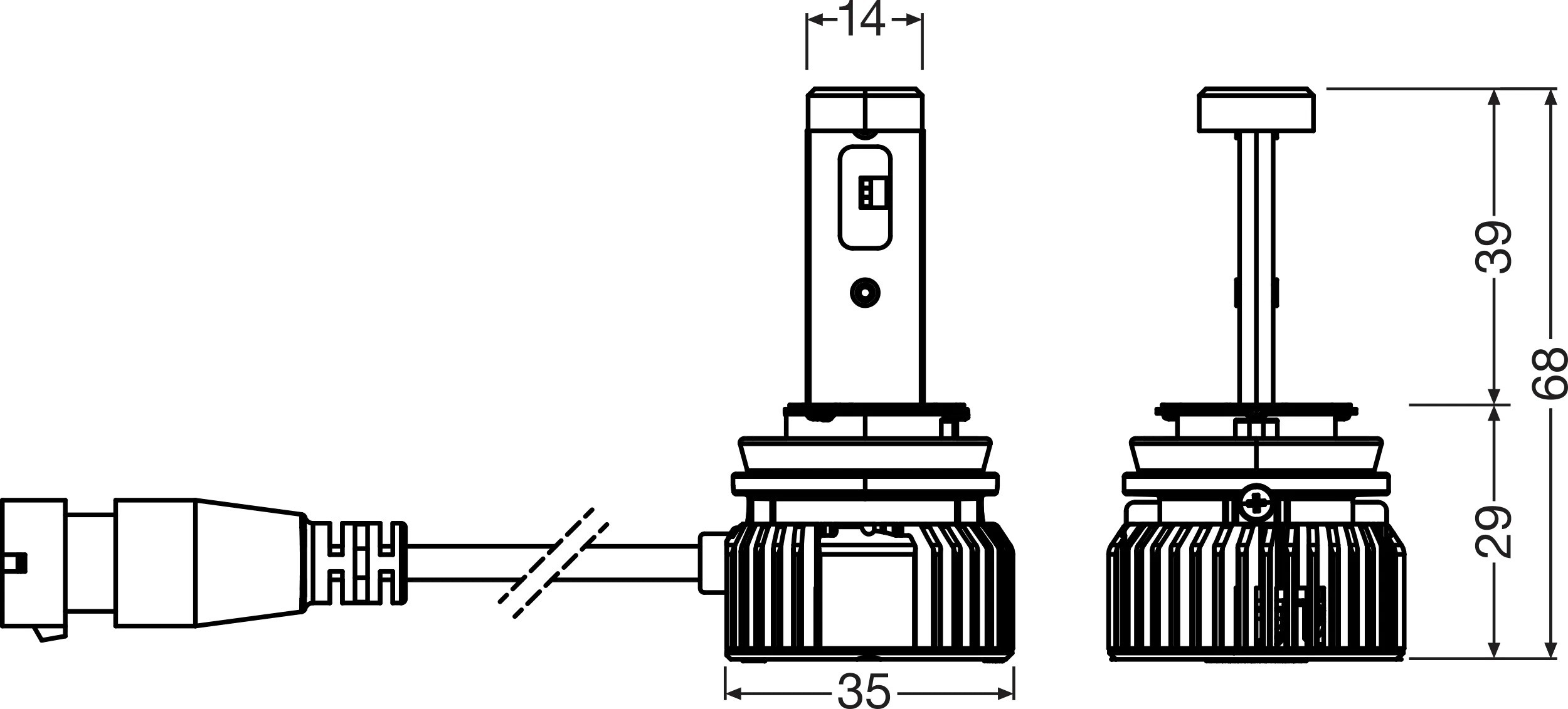 OSRAM Pære, forlys 64211DWNBSM-ECE-2HB