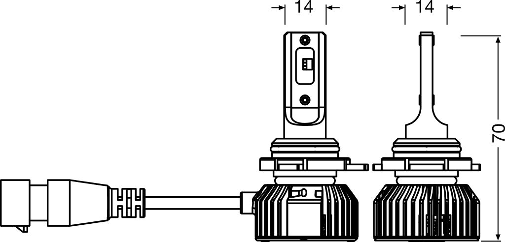 OSRAM Pære, forlys 9012DWNBSM-2HB