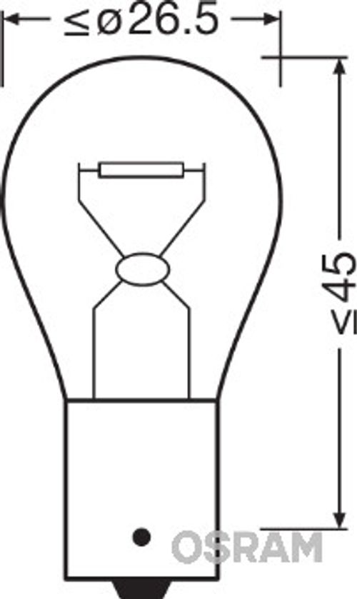Produktbillede for Pære P21W Ultra Life 21 W [12 V] (2 stk.)