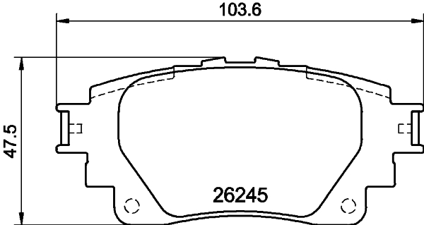 DON Bremseklodser pcp2043 for TOYOTA PERODUA TOYOTA (GAC)