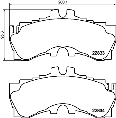 TEXTAR Bremseklodser 2283301 for LEXUS