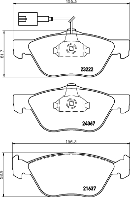 DON Bremseklodser pcp1548 for ALFA ROMEO