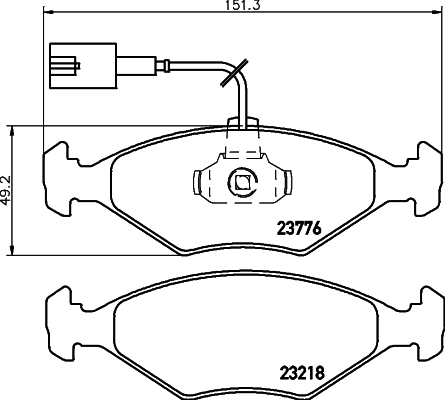 DON Bremseklodser pcp1385 for FIAT