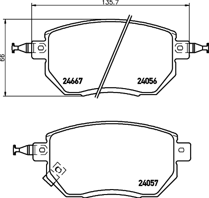 DON Bremseklodser pcp1479 for NISSAN INFINITI