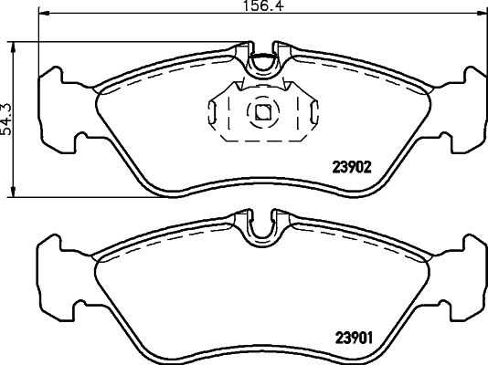 DON Bremseklodser pcp1654 for VW MERCEDES-BENZ DODGE