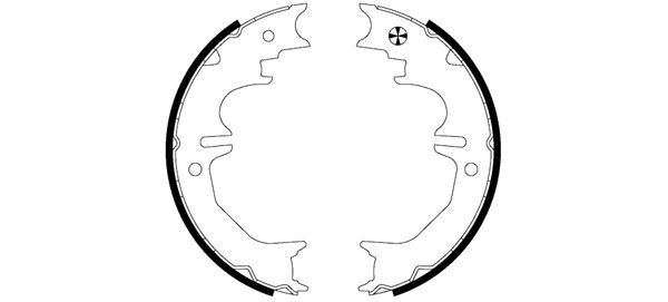 TEXTAR Bremsebakkesæt, parkeringsbremse 91066100 for TOYOTA