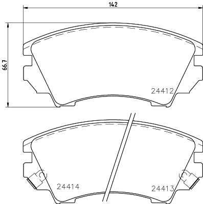 DON Bremseklodser pcp1152 for OPEL BUICK (SGM) ROEWE (SAIC) CHEVROLET GMC