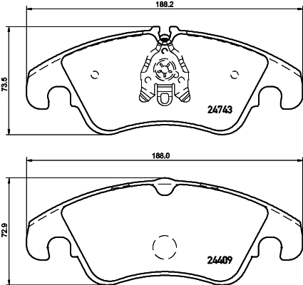 DON Bremseklodser pcp1032 for AUDI (FAW) SEAT VW SKODA VW (SVW) AUDI
