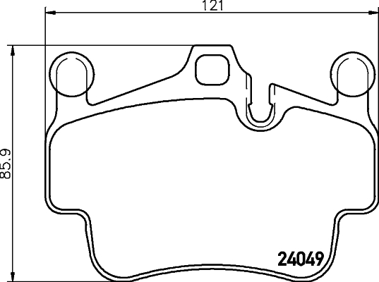 HELLA Bremseklodser 8db355014161 for PORSCHE