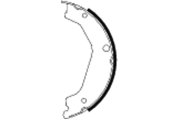 TEXTAR Bremsebakkesæt, parkeringsbremse 91068400 for HYUNDAI