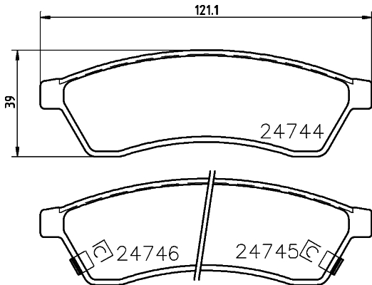 DON Bremseklodser pcp1361 for CHEVROLET SUZUKI