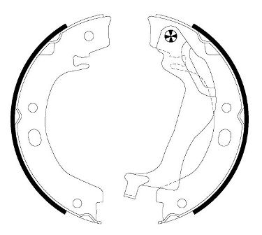 TEXTAR Bremsebakkesæt, parkeringsbremse 91066500 for TOYOTA