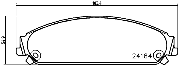 HELLA Bremseklodser 8db355011891 for CHRYSLER (BBDC) CHRYSLER DODGE FERRARI LANCIA